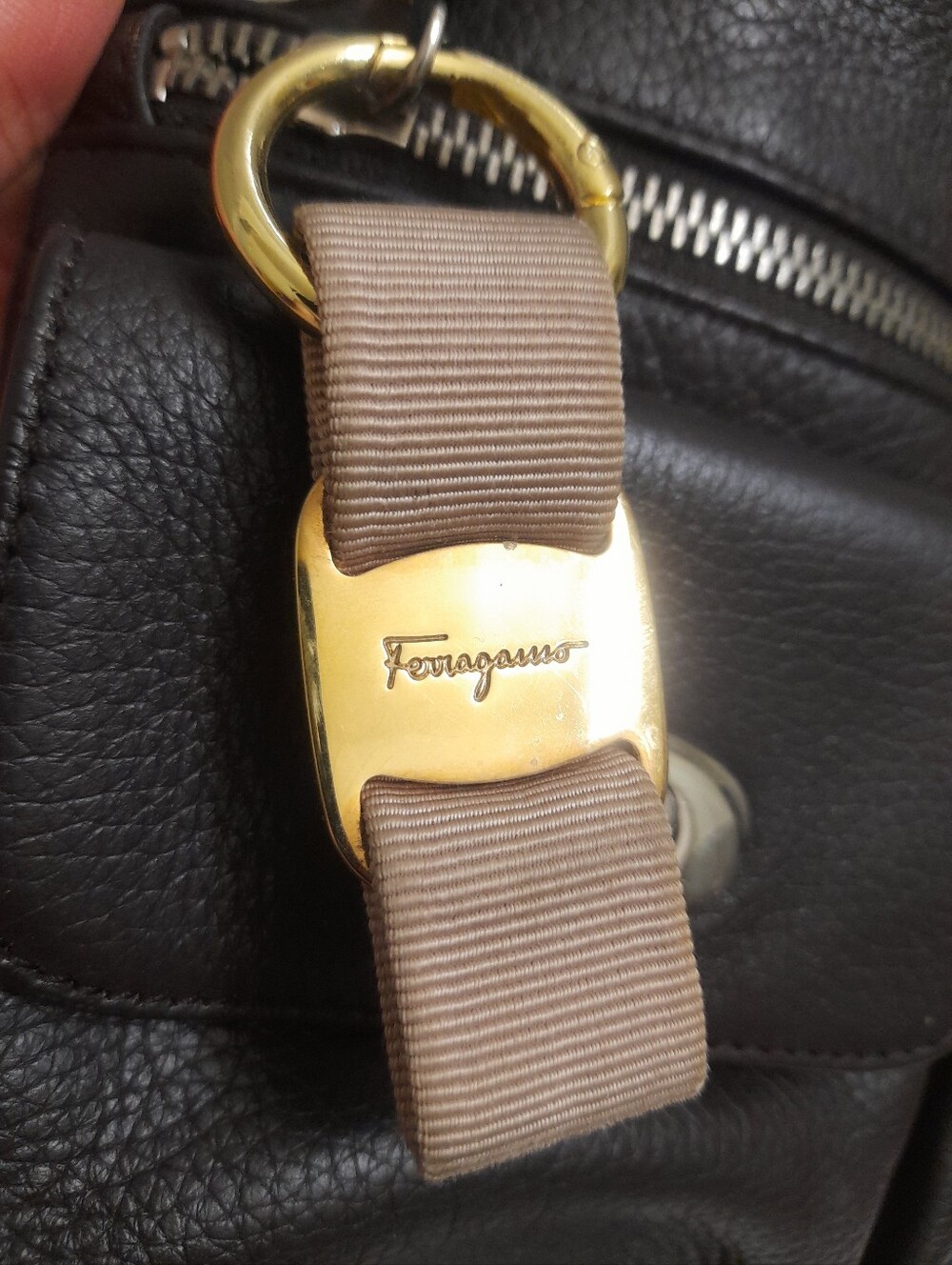 Salvatore Ferragamo Ribbon Bag Charm Key Chain